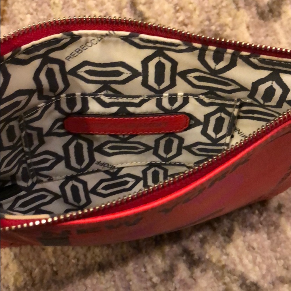 Rebecca Minkoff- Red Love New York Leather Clutch - Picture 3 of 4